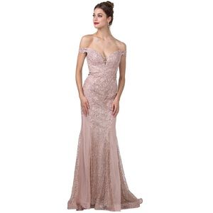 🆕NWT PROM BRIDESMAIDS  Off the Shoulder Gown